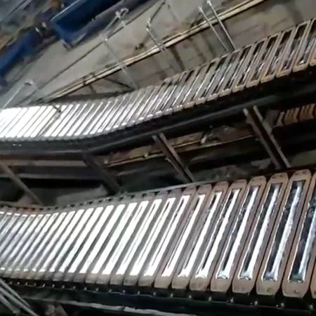 Machines de ligne de production de lingots d'aluminium